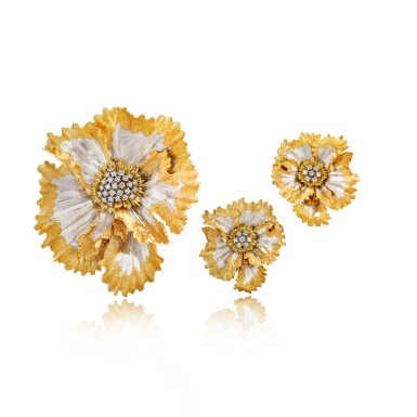 全螢幕檢視 - 查看1814Diamond Demi-Parure | 吉安馬里亞 布契拉提 | 鑽石 胸針 配 耳夾套裝的1