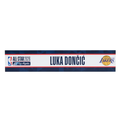 View full screen - View 1 of Lot 10. Luka Doncic ‘NBA All-Star Weekend’ Locker Room Nameplate .