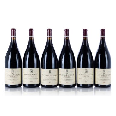 View full screen - View 1 of Lot 600. Clos des Lambrays 1995 Domaine des Lambrays (6 MAG).