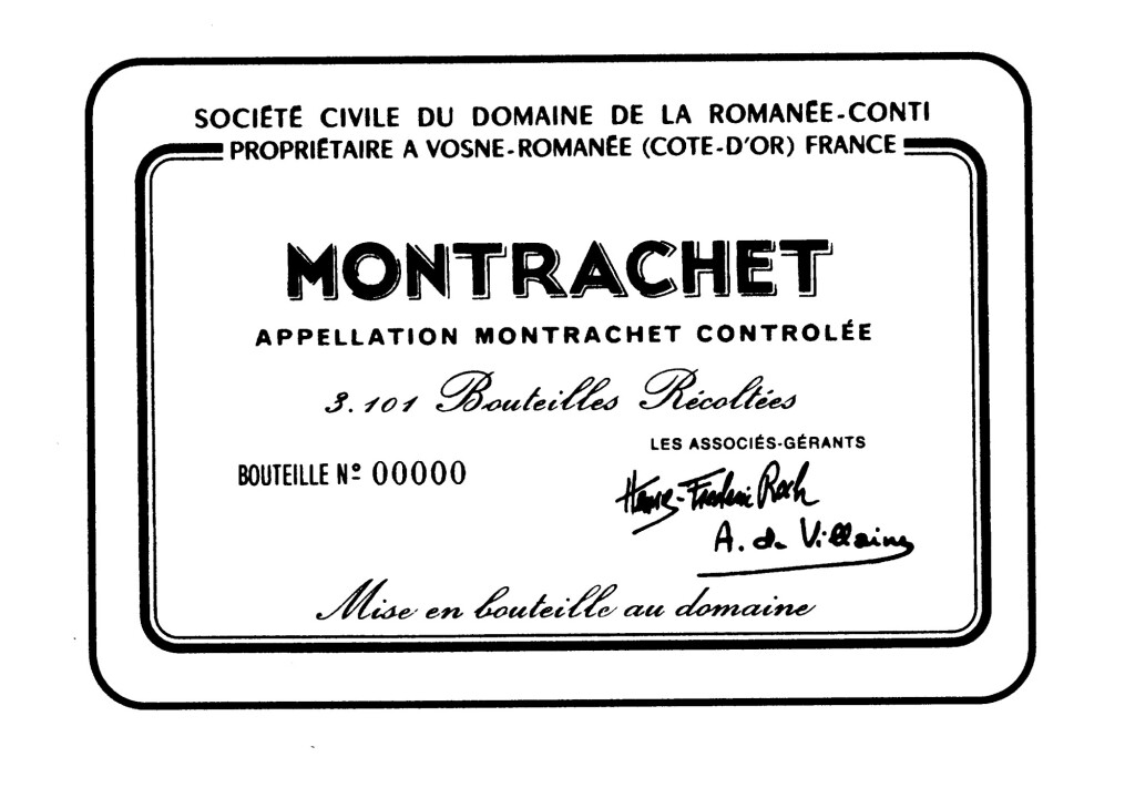 View full screen - View 1 of Lot 1065. Montrachet 2014 Domaine de la Romanée-Conti (1 BT).