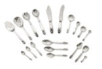 A 480-piece silver household set, Acorn pattern, Jensen, Copenhagen, 20th century, various time periods | Partie de ménagère de 480 pièces en argent, modèle Acorn par Jensen, Copenhague, XXe siècle, différentes époques