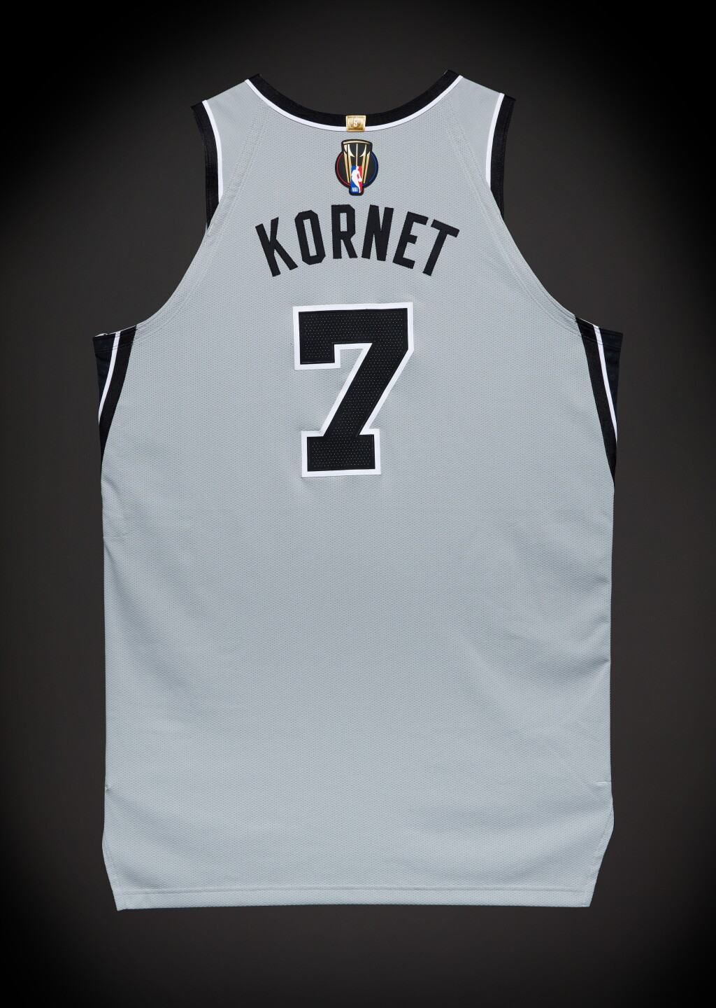 View full screen - View 1 of Lot 57. Luke Kornet ‘NBA Cup Finals’ San Antonio Spurs 2025-2026 Game Worn Statement Edition Jersey | Matched to 4 Games.