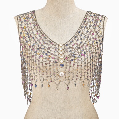 View full screen - View 1 of Lot 1620. Coloured Stone and Diamond Vest | de Grisogono | 寶石 配 鑽石 霞帔.