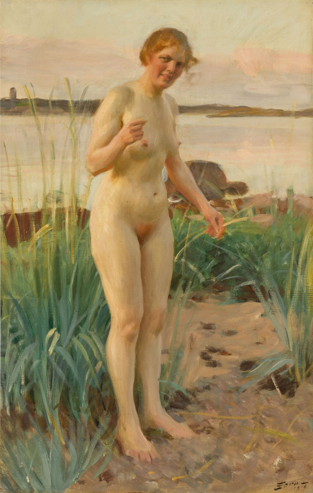 View full screen - View 1 of Lot 808. Småländska (Girl from Småland).