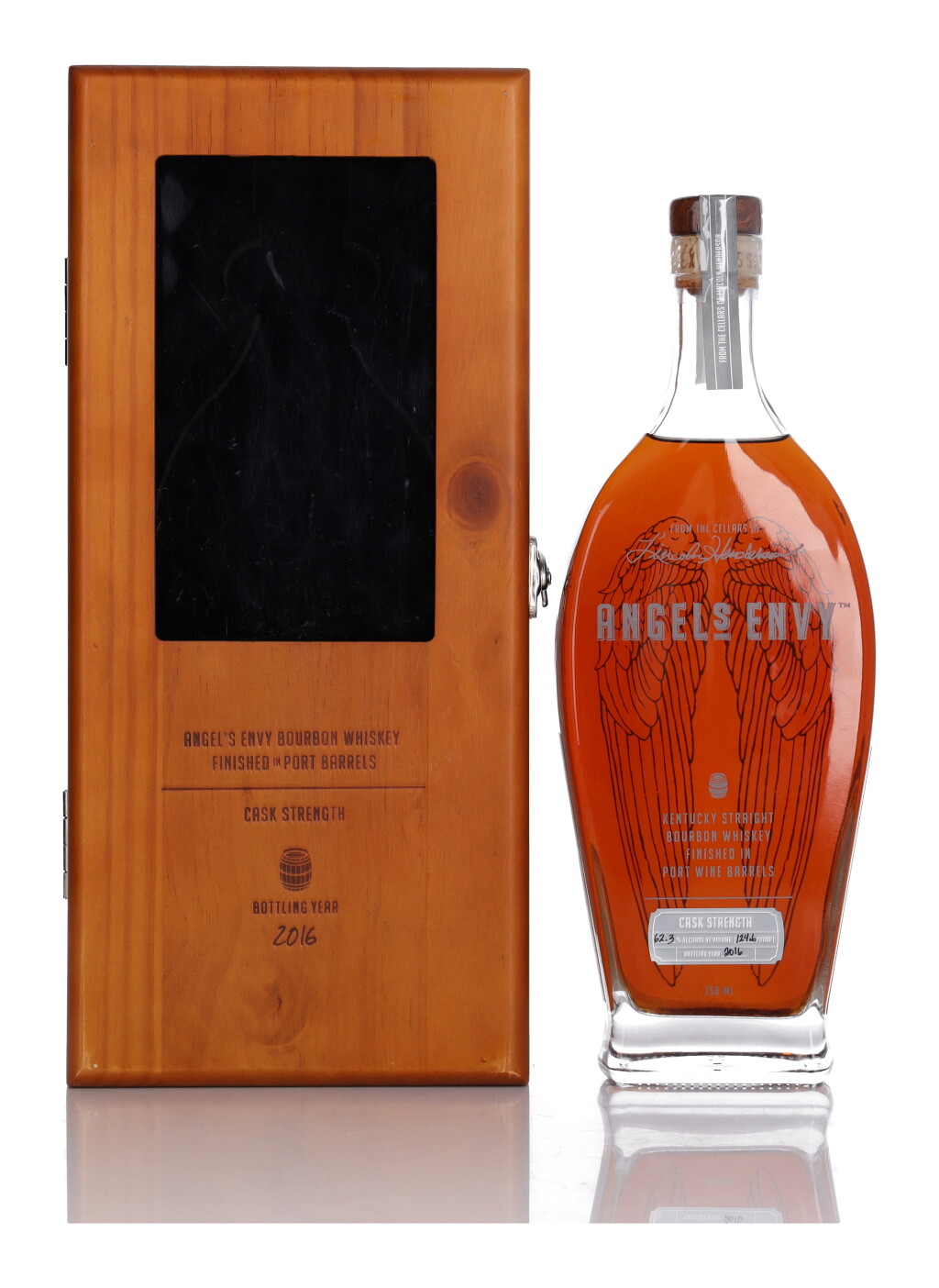 View full screen - View 1 of Lot 142. Angel's Envy Cask Strength Port Barrels 2016 Release 124.6 Proof NV (1 Bottle 75cl).