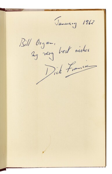 View full screen - View 1 of Lot 93. Francis, Dead Cert, 1962, inscribed.