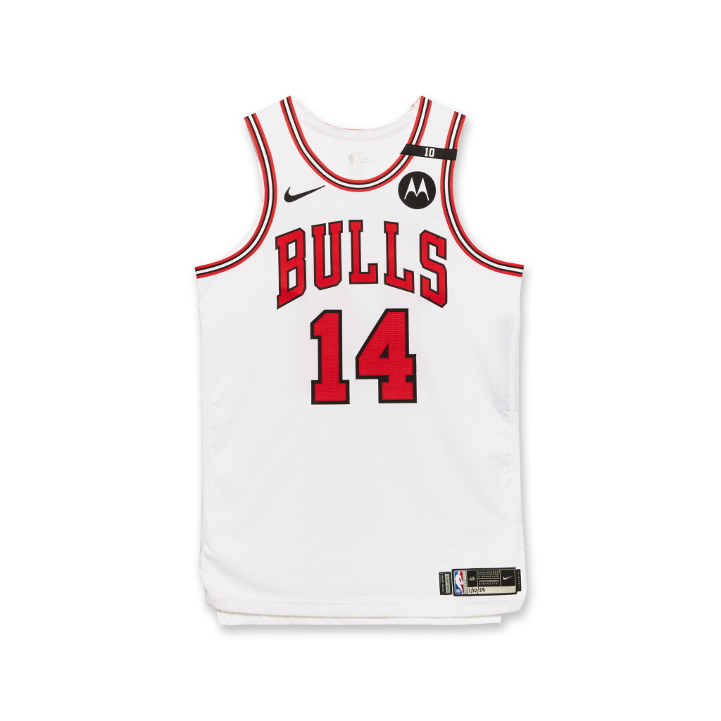 View full screen - View 1 of Lot 23. Matas Buzelis Chicago Bulls 2024-2025 Game Worn Association Edition Jersey .