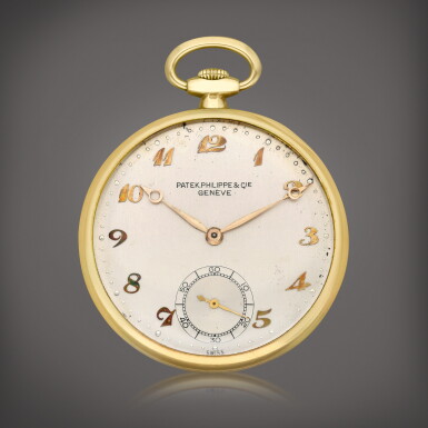 View full screen - View 1 of Lot 460. A yellow gold open faced watch, Circa 1920.