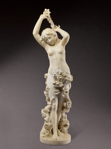 View full screen - View 1 of Lot 286. Nymph with flowers.