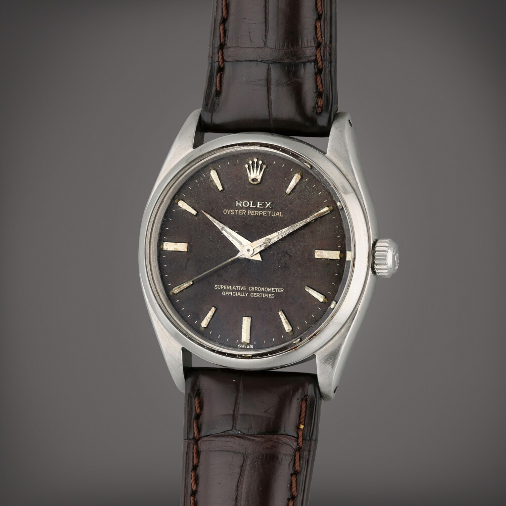 View full screen - View 1 of Lot 210. Reference 6564 Oyster Perpetual | A stainless steel automatic wristwatch, Circa 1959.