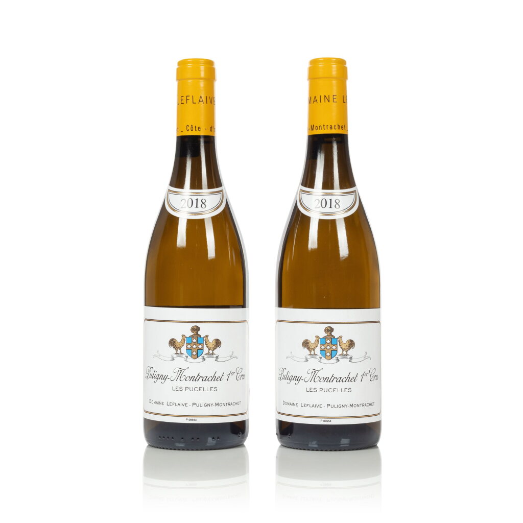 View full screen - View 1 of Lot 468. Puligny Montrachet, Les Pucelles 2018 Domaine Leflaive (2 BT).