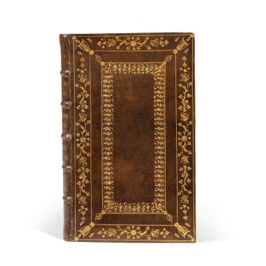 View full screen - View 1 of Lot 8. Poesie volgari... Venise, 1554. Reliure de Roger Payne. Deux lettres du XIXe siècle montées en tête du volume..