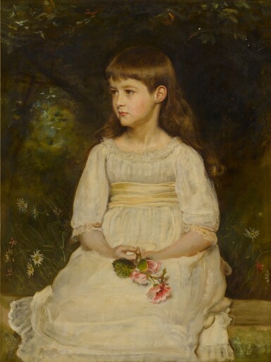 View full screen - View 1 of Lot 489. Portrait of Miss Scott, daughter of the Late Thomas Alexander Scott of Philadelphia.