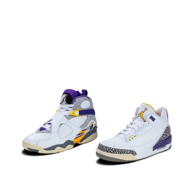 View full screen - View 1 of Lot 842. Set of Two | Nike Air Jordan 3 & 8 'Kobe Bryant' Pack | Sizes 7.