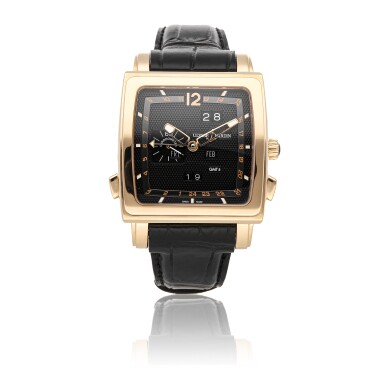 View full screen - View 1 of Lot 160. ULYSSE NARDIN | QUADRATO DUAL TIME PERPETUAL CALENDAR REFERENCE 326-90/62 A ROSE GOLD AUTOMATIC WRISTWATCH CIRCA 2019.