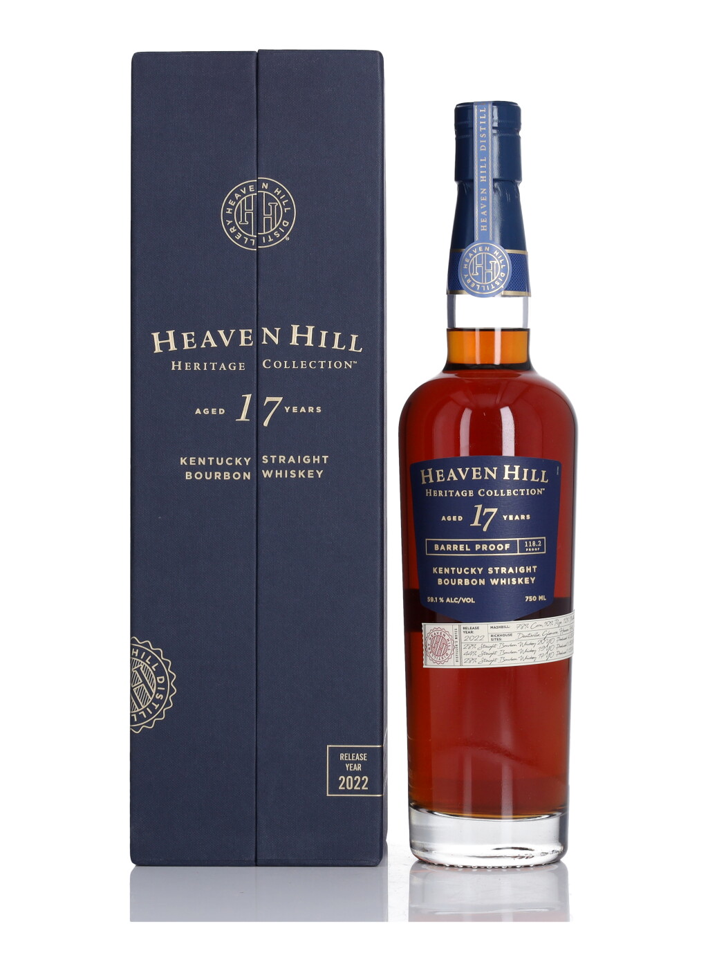 View full screen - View 1 of Lot 427. Heaven Hill 17 Year Old Heritage Collection 118.2 proof NV (1 BT 75cl).