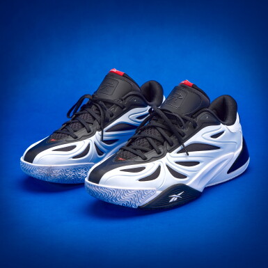 View full screen - View 1 of Lot 26. Stephen Curry 2025-2026 Worn Reebok Angel Reese 1 'Receipts Ready'.