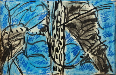 View full screen - View 1 of Lot 568. JEAN-PAUL RIOPELLE | VALLÉE DE LA ROCHE BLANCHE.