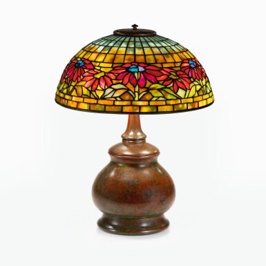 View full screen - View 1 of Lot 11. “Poinsettia” Table Lamp.