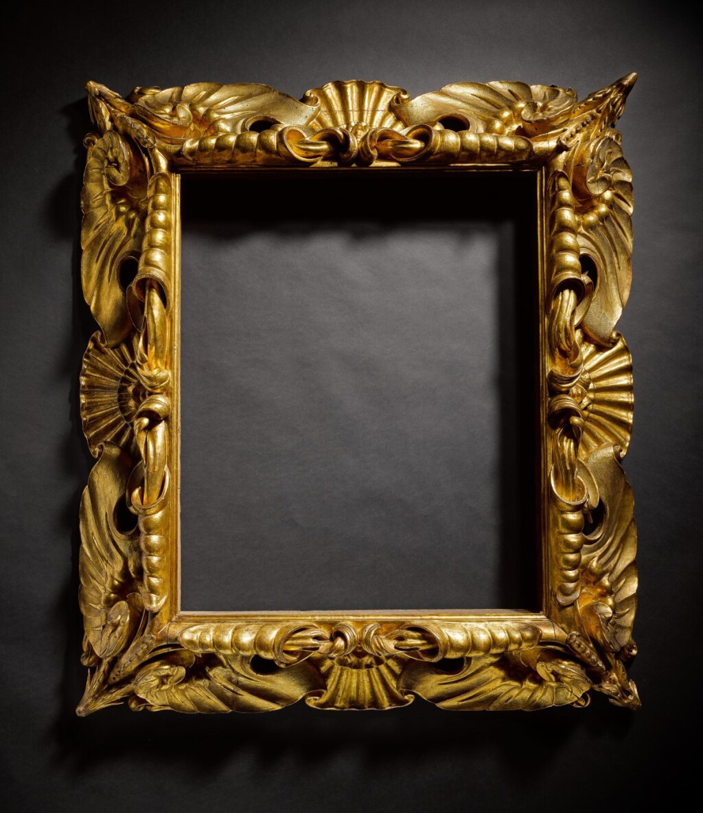 View full screen - View 1 of Lot 27. An Italian carved giltwood 'Medici' frame, Florence, circa 1650.