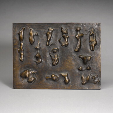 View full screen - View 1 of Lot 684. HENRY MOORE | WALL RELIEF: MAQUETTE NO. 9.