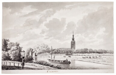 View full screen - View 1 of Lot 342. View of Overschie with a ferry boat in the foreground.