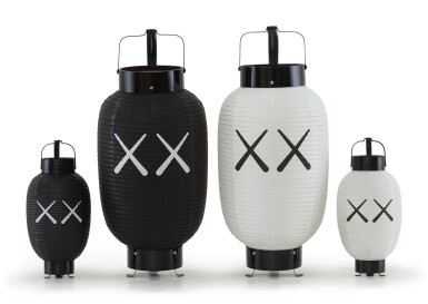View full screen - View 1 of Lot 12. KAWS | KAWS:HOLIDAY JAPAN LANTERN PROTOTYPE (SET OF FOUR) 燈籠原型(一組四件).