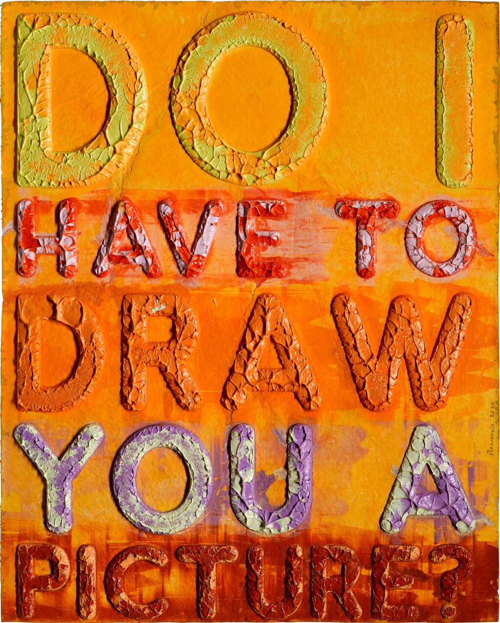 View full screen - View 1 of Lot 172. Do I Have to Draw you a Picture.