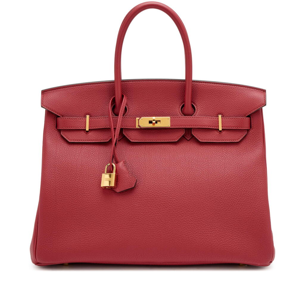 View full screen - View 1 of Lot 145. Rouge Grenat Togo Birkin 35 Gold Hardware, 2016.
