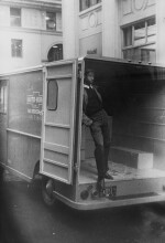 'NYC From The Bus' (Man Waiting in a Truck)
