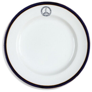 View full screen - View 1 of Lot 319. Dinner plate from the British Antarctic Expedition (Terra Nova), 1910-1913 | Dunn Bennett Patent.