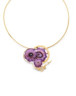 COLLIER/BROCHE AMÉTHYSTE ET DIAMANTS, JEAN VENDOME, VERS 1984 | AMETHYST AND DIAMOND BROOCH/PENDANT, JEAN VENDOME, CIRCA 1984