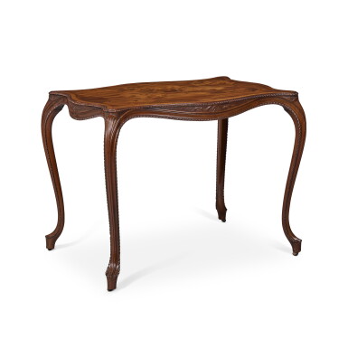 View full screen - View 1 of Lot 96. A George III Inlaid Mahogany Silver Table, Circa 1775.
