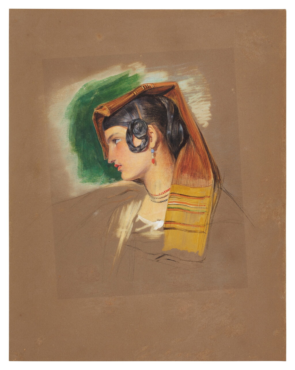 View full screen - View 1 of Lot 753. Study of a Neapolitan girl.
