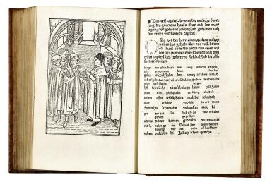 View full screen - View 1 of Lot 205. Petrus Niger, Stern des Meschiah, Esslingen, 1477, modern calf.