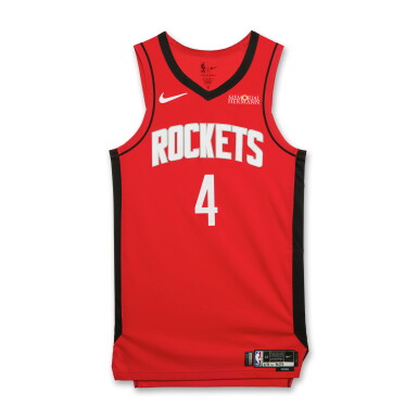 View full screen - View 1 of Lot 144. Jalen Green Houston Rockets 2024-2025 Game Worn Icon Edition Jersey.