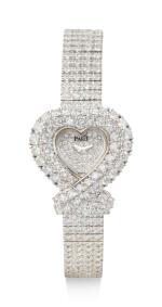 PIAGET | DIAMOND TRADITION HEART, A WHITE GOLD AND DIAMOND-SET BRACELET WATCH, CIRCA 2000