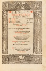 Les Commentaires de Iules César... Paris, 1531. In-folio. Rel. de Thierry. Première éd. française complète.
