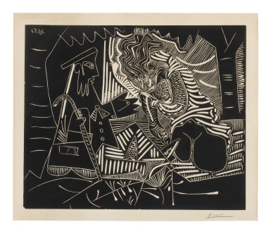 View full screen - View 1 of Lot 78. PABLO PICASSO | VARIATION SUR LE DÉJEUNER SUR L'HERBE DE MANET (B. 1023; BA. 1277).