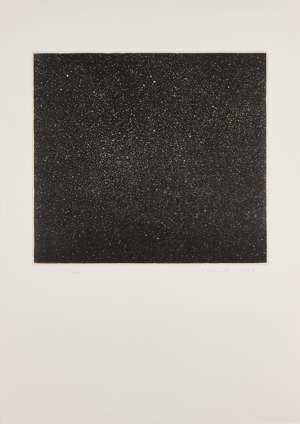 View full screen - View 1 of Lot 163. Night Sky Woodcut (Rippner p. 53).
