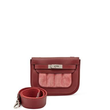 View full screen - View 1 of Lot 76. Rouge H Swift Rose Indien Veau Doblis Mini Berline 21 Palladium Hardware, 2014.