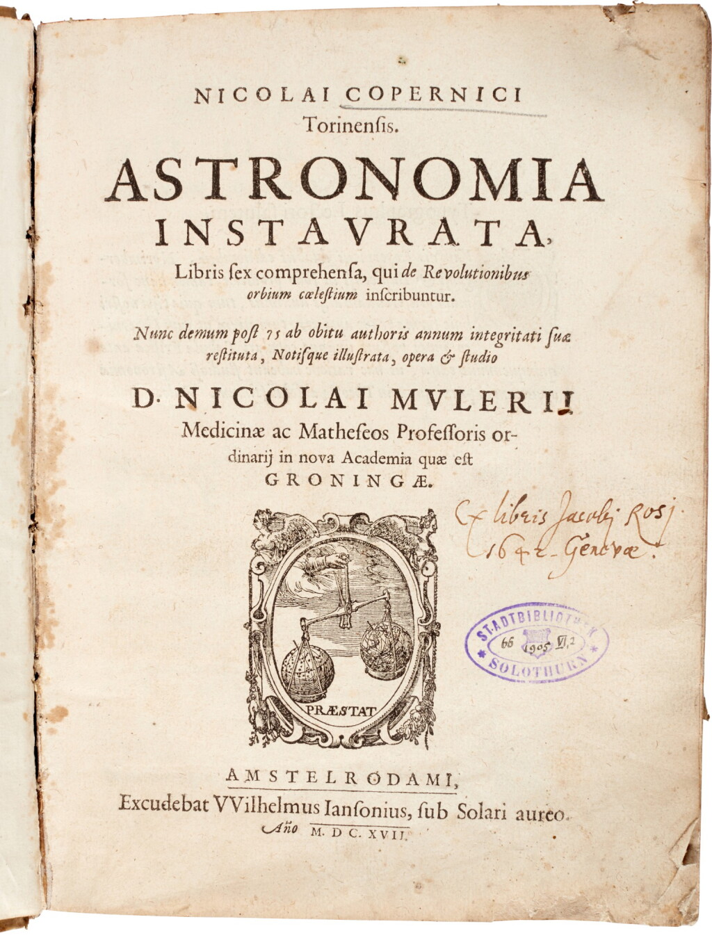 全萤幕检视 - 查看12Copernicus | Astronomia instaurata libri sex, Amsterdam, 1617, contemporary vellum的1