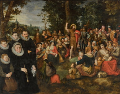 View full screen - View 1 of Lot 193. The Preaching of Saint John the Baptist.