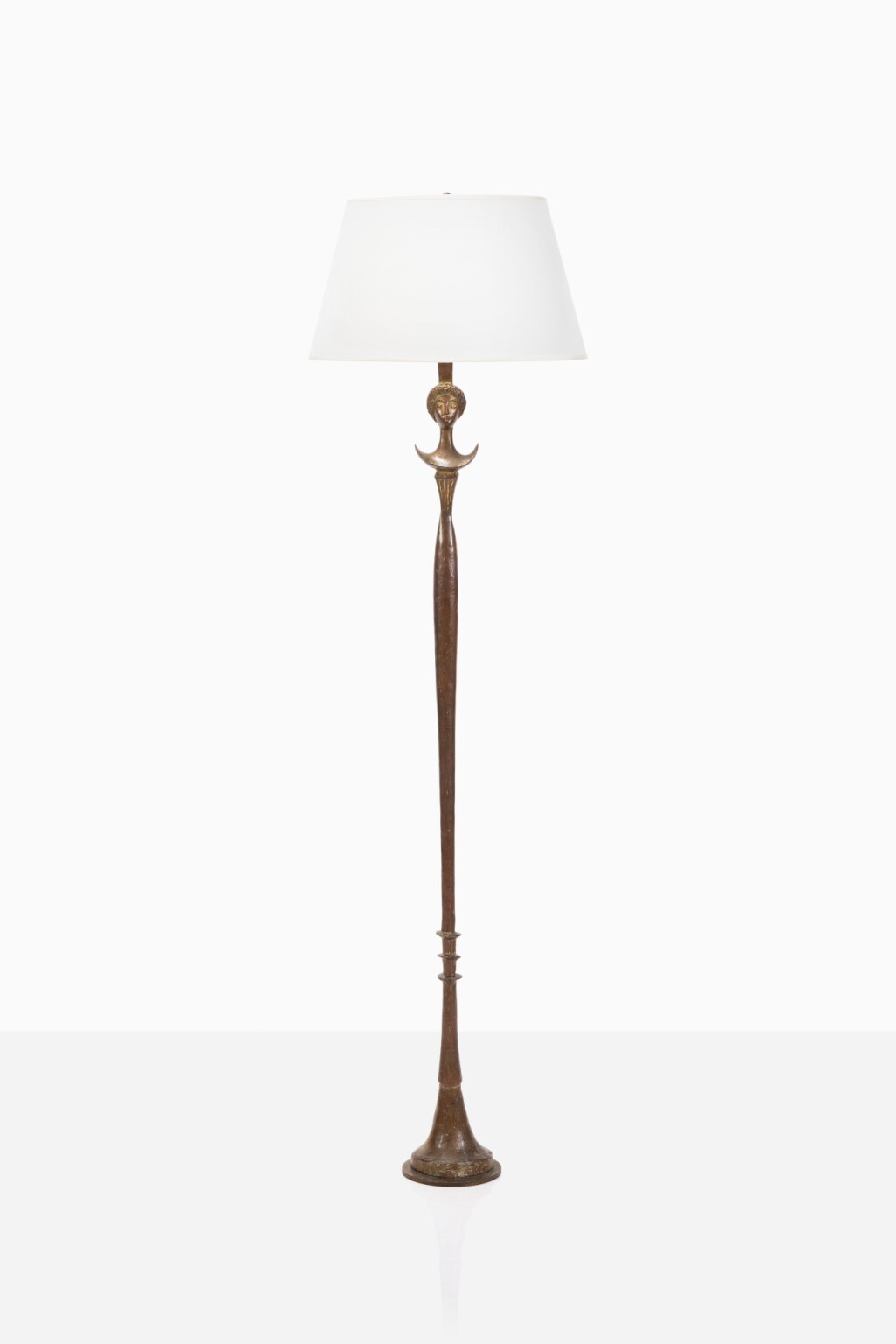 View full screen - View 1 of Lot 70. Figure or Tête de femme floor lamp, version étroite.