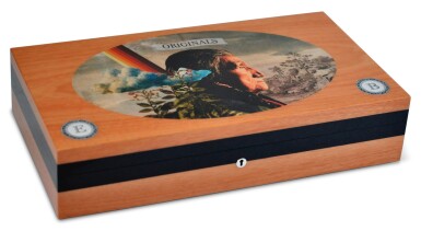 View full screen - View 1 of Lot 60. A French 'North-American' Cigar Humidor, Elie Blue Early 21st Century .