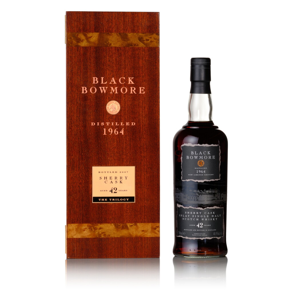 View full screen - View 1 of Lot 46. Bowmore Black Sherry Cask 42 Year Old 40.5 abv 1964 (1 Bottle 70cl).