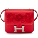 Limited Edition Rouge de Coeur Swift Embroidered Dancing Flowers Mini Constance 18 Palladium Hardware, 2025