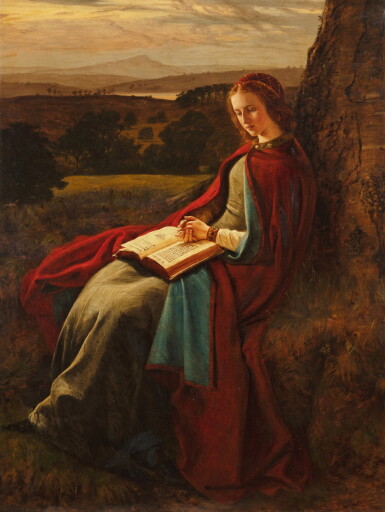 View full screen - View 1 of Lot 136. A woman reading | Jeune femme lisant.