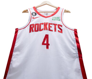 View full screen - View 1 of Lot 193. Jalen Green Houston Rockets 2022-2023 Game Worn Association Edition Jersey .