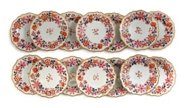View full screen - View 1 of Lot 214. A WORCESTER (FLIGHT, BARR & BARR) IMARI PART-SERVICE, CIRCA 1820.